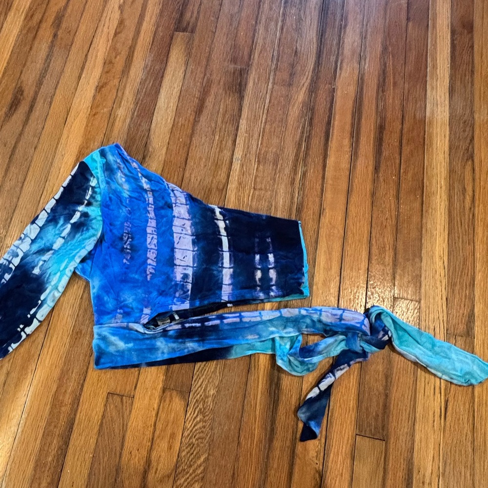 Blue Tie-Dye Women's Top